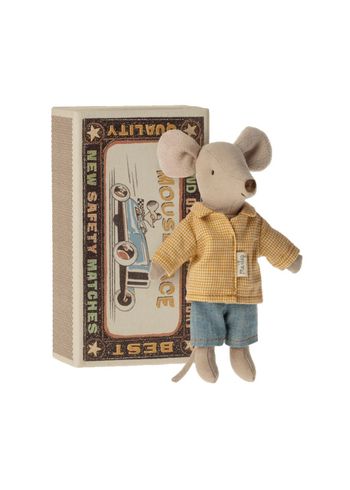 Maileg - Giocattoli - Big Brother Mouse In Matchbox - Grey