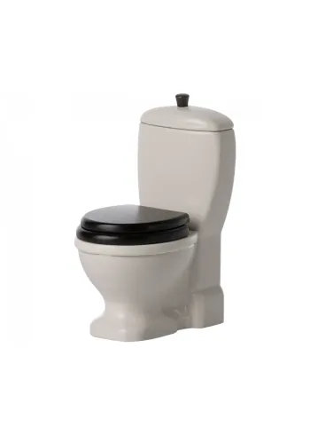 Maileg - Giocattoli - Toilet, Mouse - White/Black
