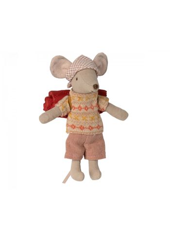 Maileg - Speelgoed - Hiking Mouse - Big Sister - Grey