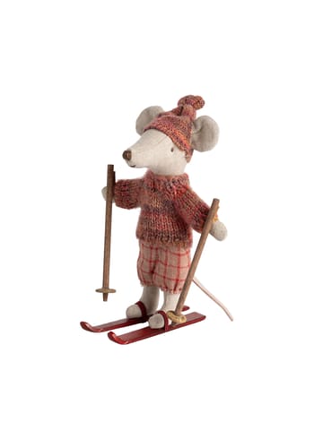 Maileg - Jouets - Winter mouse with ski set - Big Sister Rose