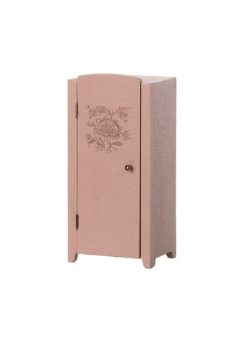 Maileg - Poppen accessoires - Miniature cabinet - Anthracite - Lys rosa