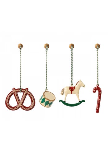 Maileg - Suspension - Metal ornament set - Peter`s Christmas - Set of 4