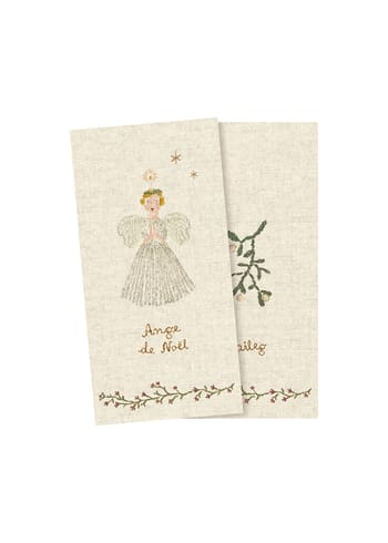 Maileg - Papieren servetten - Napkin, Ange de noël - White - Small