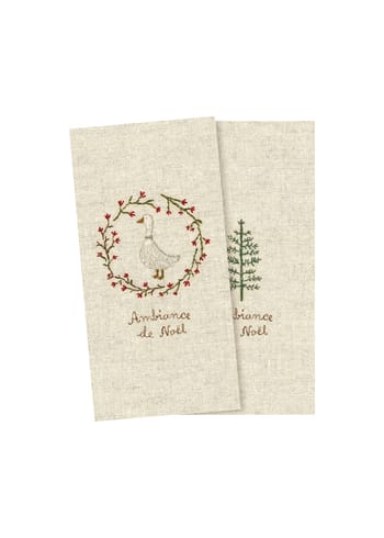 Maileg - Serwetka papierowa - Napkin, Goose - Small