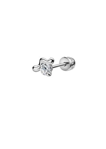 Maria Black - Oorbel - Arctic Stud Extra Small - White Rhodium Plated