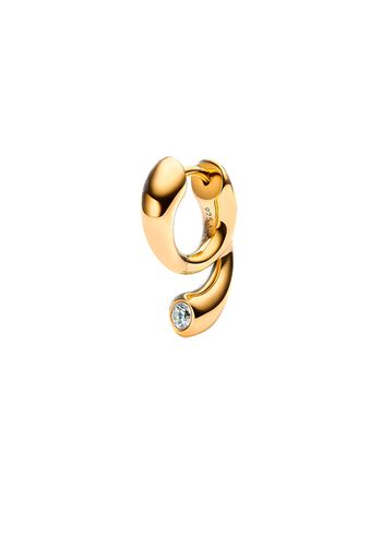 Maria Black - Earring - Mermaid Pool Huggie - 18K Gold plated