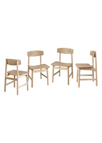 Mater - Stoel - Børge Mogensen Conscious Chair BM3162 - 4 stk - Soaped Oak - 4 stk