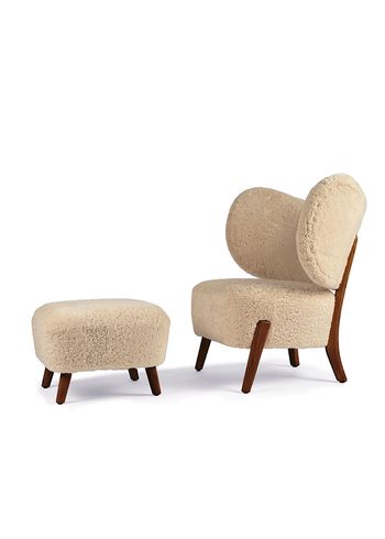 Mazo - Lænestol - TMBO Lounge Chair & Pouff - Stof: Sheepskin, Honey