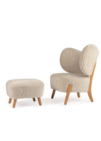 Mazo - Lounge stoel - TMBO Lounge Chair & Pouff - Fabric: Sheepskin, Moonlight