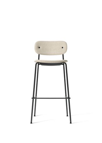 MENU - Banco de bar - Co Bar Chair - Black Steel / Moss 0004 / Fully Upholstered