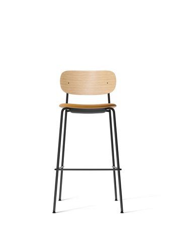 MENU - stołek barowy - Co Bar Chair - Black Steel / Natural Oak / Dakar