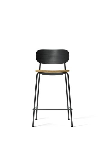 MENU - Tabouret de bar - Co Counter Chair - Black Steel / Black Oak / Bouclé
