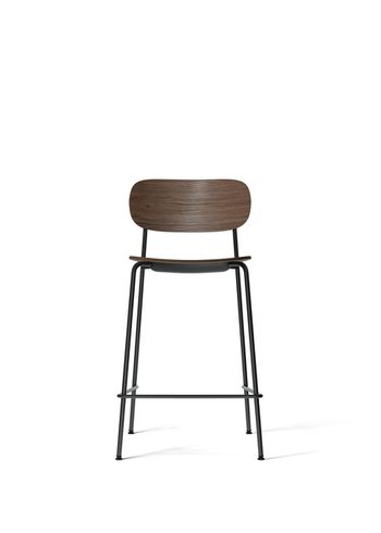 MENU - stołek barowy - Co Counter Chair - Black Steel / Dark Stained Oak