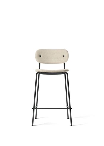 MENU - stołek barowy - Co Counter Chair - Black Steel / Moss 0004 / Fully Upholstered