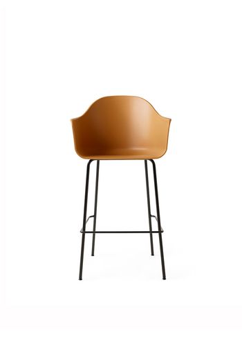 MENU - Bar stool - Harbour Bar Chair / Black Steel Base - Khaki