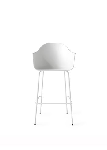 MENU - Barstol - Harbour Bar Chair / Light Grey Steel Base - White