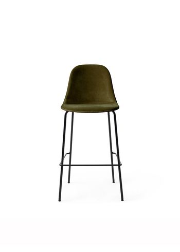 Audo Copenhagen - Baarijakkara - Harbour Bar Counter Chair / Black Steel Base - Upholstery: City Velvet CA 7832/031