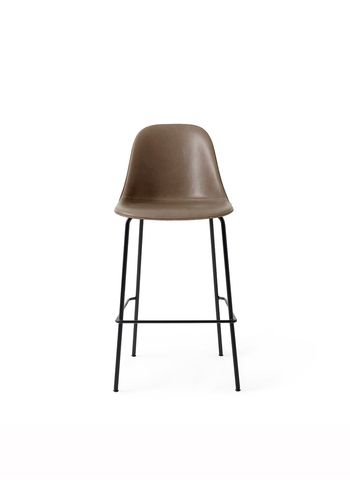 Audo Copenhagen - stołek barowy - Harbour Bar Counter Chair / Black Steel Base - Upholstery: Dakar 0311