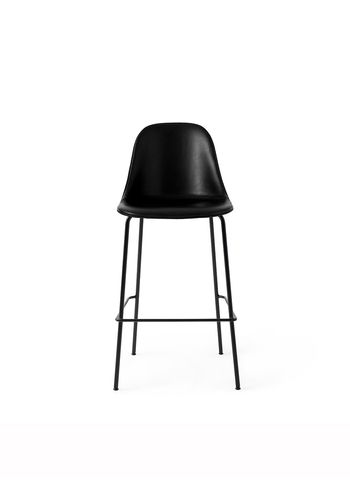 Audo Copenhagen - stołek barowy - Harbour Bar Counter Chair / Black Steel Base - Upholstery: Dakar 0842