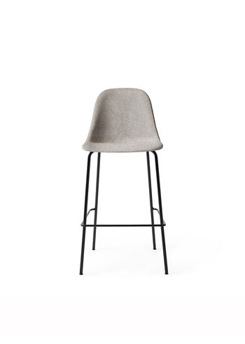 Audo Copenhagen - Taburete de bar - Harbour Bar Counter Chair / Black Steel Base - Upholstery: Hallingdal 65, 130