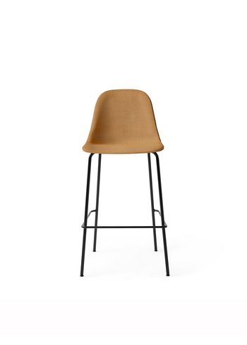 Audo Copenhagen - stołek barowy - Harbour Bar Counter Chair / Black Steel Base - Upholstery: Hot Madison Chi 249/988