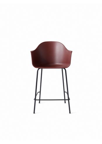 MENU - Baarijakkara - Harbour Counter Chair / Black Steel Base - Burned Red