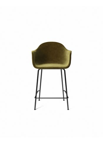 MENU - Taburete de bar - Harbour Counter Chair / Black Steel Base - Upholstery: City Velvet CA 7832/031