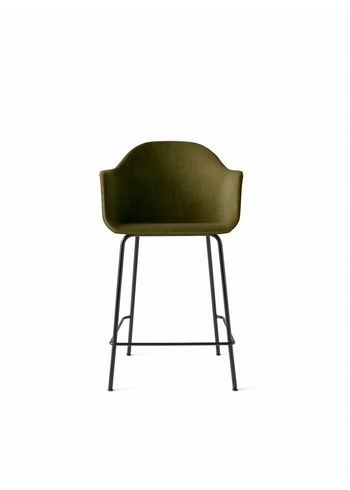 MENU - Baarijakkara - Harbour Counter Chair / Black Steel Base - Upholstery: City Velvet CA 7832/060