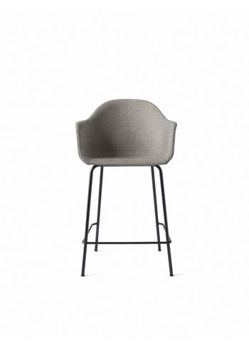 MENU - stołek barowy - Harbour Counter Chair / Black Steel Base - Upholstery: Hallingdal 65, 130