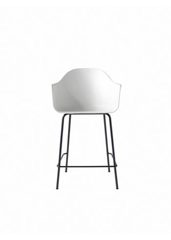 MENU - Taburete de bar - Harbour Counter Chair / Black Steel Base - White