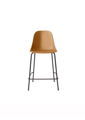 MENU - stołek barowy - Harbour Side Counter Chair / Black Steel Base - Khaki