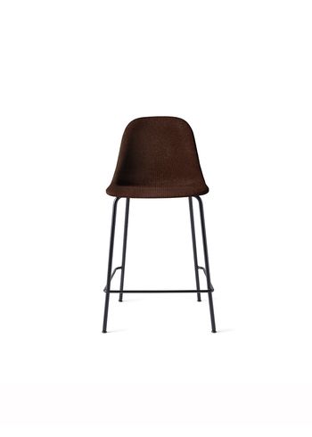 Audo Copenhagen - Tabouret de bar - Harbour Bar Counter Chair / Black Steel Base - Upholstery: Colline 568