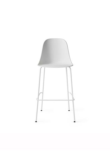 MENU - Banco de bar - Harbour Bar Counter Chair / Black Steel Base - Light Grey