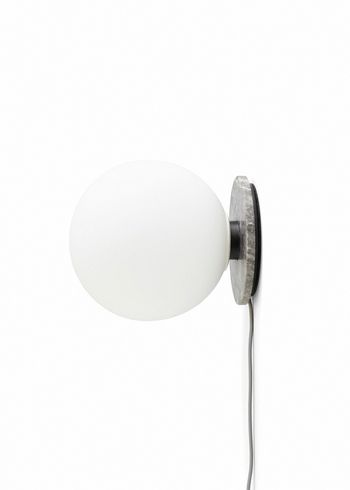 Audo Copenhagen - Lámpara de mesa - TR Bulb / Table-Wall Lamp - Grey Marble / Shiny Opal