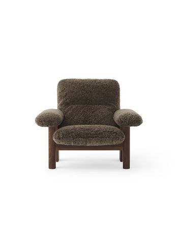 MENU - Fauteuil - Brasilia Lounge Chair - Dark Stained Oak Base - Sheepskin Curly