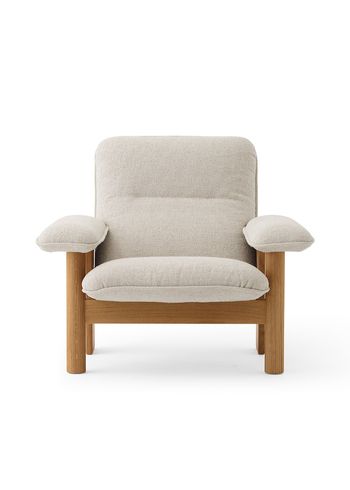 MENU - Fåtölj - Brasilia Lounge Chair - Natural Oak Base - Moss 011