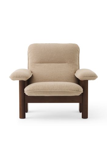 MENU - Fotel - Brasilia Lounge Chair - Walnut Base - Bouclé 02