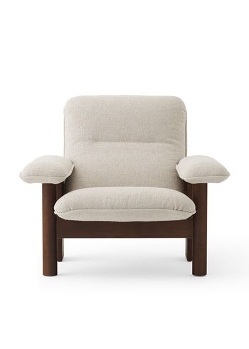 MENU - Lænestol - Brasilia Lounge Chair - Walnut Base - Moss 011