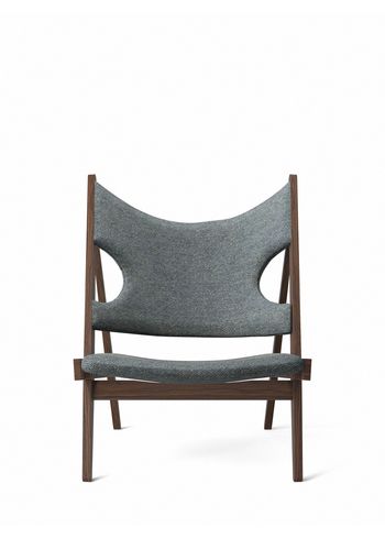 Audo Copenhagen - Fauteuil - Knitting Chair - Dark Stained Oak / Safire 0012