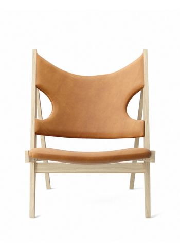 MENU - Lounge stoel - Knitting Chair - Natural Oak / Dunes Cognac 21000