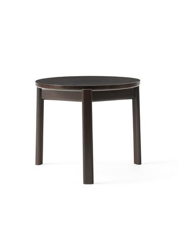 MENU - Stolik kawowy - Passage Lounge Table - Ø50 - Dark Lacquered Oak