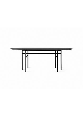 MENU - Ruokapöytä - Snaregade Oval Dining Table - Black/Black Oak