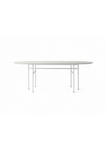 MENU - Ruokapöytä - Snaregade Oval Dining Table - Light Grey/Mushroom Linoleum