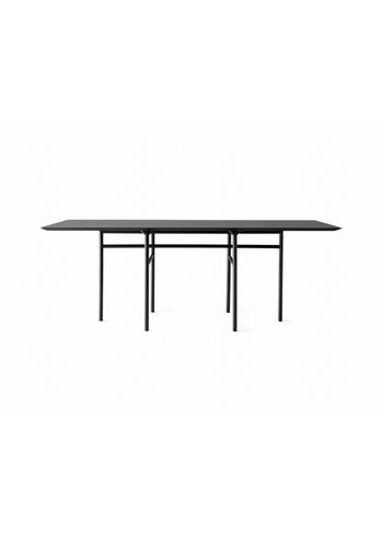 MENU - Dining Table - Snaregade Rectangular Dining Table - Black/Black Oak