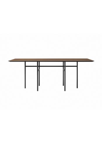 MENU - Dining Table - Snaregade Rectangular Dining Table - Black/Dark Stained Oak