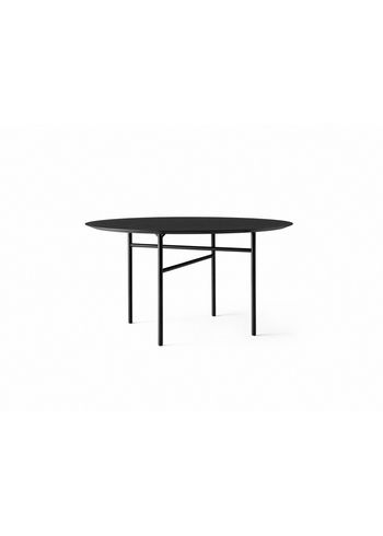 MENU - Mesa de jantar - Snaregade Round Dining Table - Black/Charcoal Linoleum - Ø138