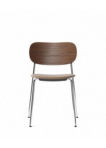 MENU - Puheenjohtaja - Co Chair / Chrome Base - Upholstery: Lupo Sand T19028/004 / Dark Stained Oak
