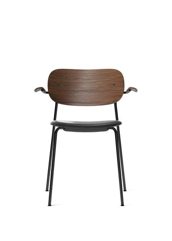 MENU - Chair - Co Chair w. Armrest / Black Base - Upholstery: Dakar 0842 / Dark Stained Oak