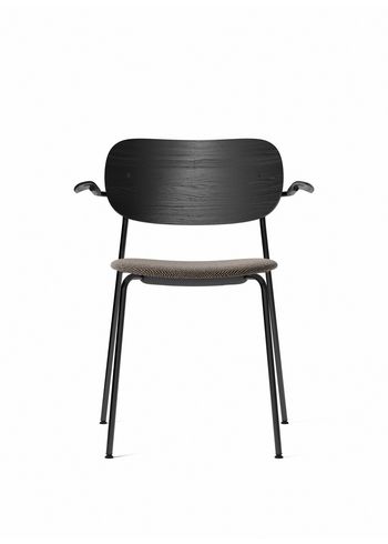 MENU - Silla - Co Chair w. Armrest / Black Base - Upholstery: Doppiopanama T14012/001 / Black Oak