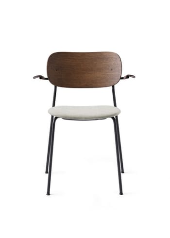 MENU - Silla - Co Chair w. Armrest / Black Base - Upholstery: Hallingdal 65 - 110 / Dark Stained Oak